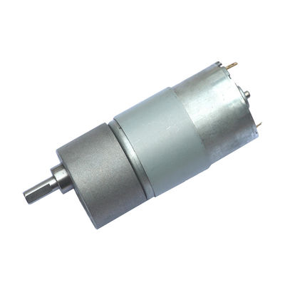 Spur Gearbox Gear Motor 37mm 12V 24V DC Motor 45 Rpm Kebisingan rendah Torsi tinggi