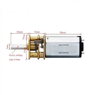 12MM Gearbox Metal Gear DC Motor 45 Rpm 1.5V 24V 0,7 Watt Untuk Kunci Pintu