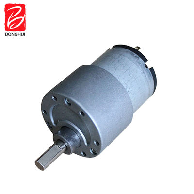 50 RPM Brush DC Gear Motor 37mm Carbon Brush DC Gearbox Motor 3V - 24V Untuk Robot