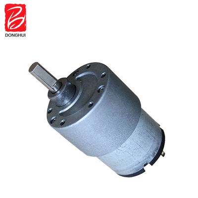 50 RPM Brush DC Gear Motor 37mm Carbon Brush DC Gearbox Motor 3V - 24V Untuk Robot