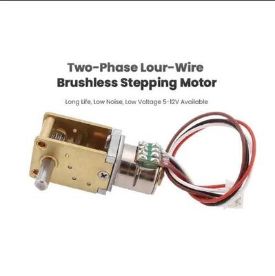 12mm kanan sudut DC Worm Gear Motor Magnet permanen motor stepper tanpa sikat