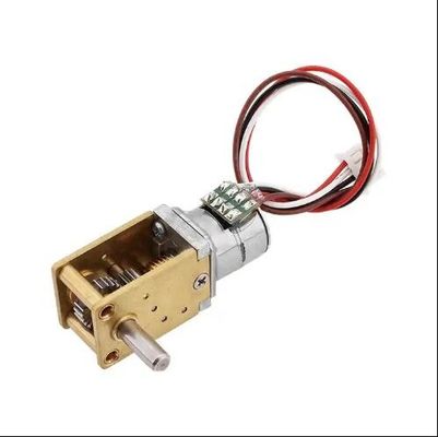 12mm kanan sudut DC Worm Gear Motor Magnet permanen motor stepper tanpa sikat