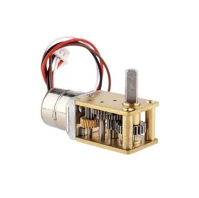 12mm kanan sudut DC Worm Gear Motor Magnet permanen motor stepper tanpa sikat