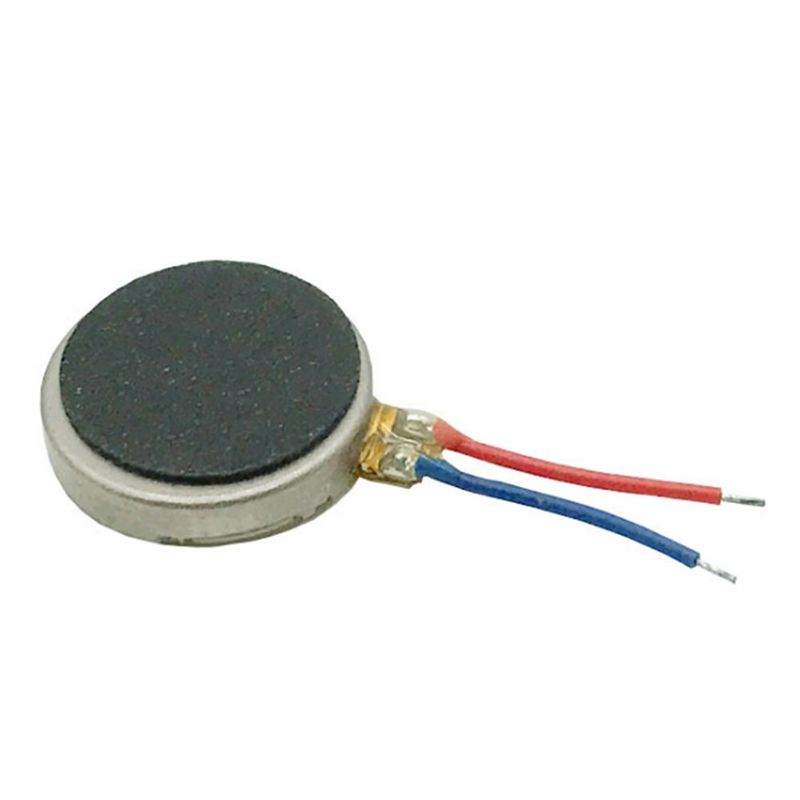 1.5V 3.0V 3.7V Vibration Coin DC Motor 8mm Dia Untuk perangkat nirkabel 0820 0827 0830