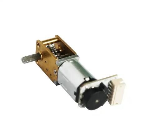 3V - 12V Micro DC Brushed Worm Gear Motor 12mm Torsi Tinggi Kecepatan Rendah N20